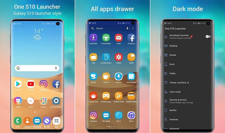 galaxy s10 launcher